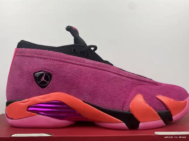 Cheap 14 Low (W) Shocking Jordan Pink DH4121-600 Retro 0506